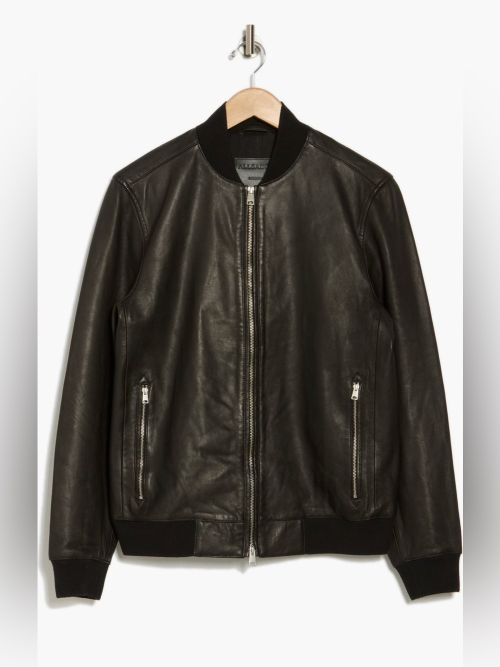 NWOT AllSaints Niko Leather bomber jacket